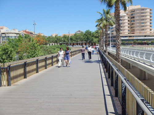 Pedestrian Bridge over the Greenway.